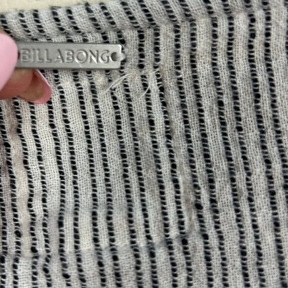 Billabong Black Striped Cover Up size XL - Picture 3 of 8